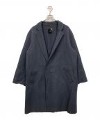 ATONエイトン）の古着「Super 160s DOUBLE MELTON COAT」｜ネイビー