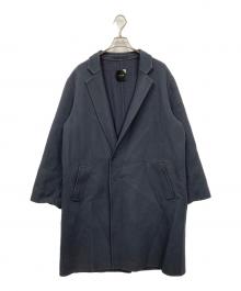 ATON（エイトン）の古着「Super 160s DOUBLE MELTON COAT」｜ネイビー
