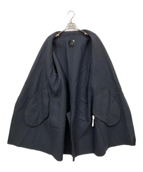ATON（エイトン）ATON (エイトン) Super 160s DOUBLE MELTON COAT ネイビー サイズ:6の古着・服飾アイテム
