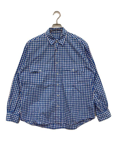 Porter Classic（ポータークラシック）Porter Classic (ポータークラシック) ウエスタンチェックシャツ ブルー サイズ:Sの古着・服飾アイテム
