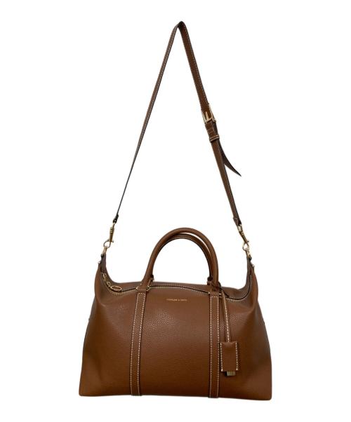 CHARLES & KEITH（チャールズアンドキース）CHARLES & KEITH (チャールズアンドキース) チャンス ボウリングバッグ ブラウンの古着・服飾アイテム