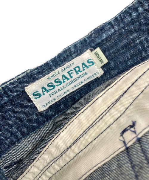 SASSAFRAS（ササフラス）SASSAFRAS (ササフラス) デニムパンツ インディゴ サイズ:MEDIUMの古着・服飾アイテム