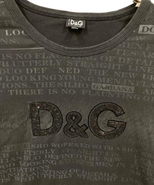 DOLCE & GABBANA（ドルチェ＆ガッバーナ）DOLCE & GABBANA (ドルチェ＆ガッバーナ) カットソー ブラック サイズ:XLの古着・服飾アイテム