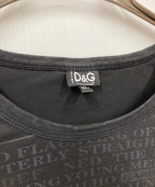 DOLCE & GABBANA（ドルチェ＆ガッバーナ）DOLCE & GABBANA (ドルチェ＆ガッバーナ) カットソー ブラック サイズ:XLの古着・服飾アイテム