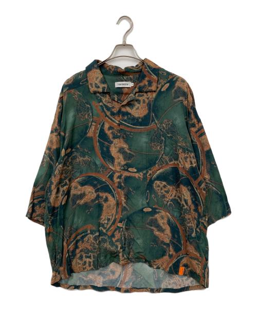 TIGHTBOOTH PRODUCTION（タイトブースプロダクション）TIGHTBOOTH PRODUCTION (タイトブースプロダクション) GLOBE 7 SLEEBE ALOHA グリーン サイズ:XLの古着・服飾アイテム