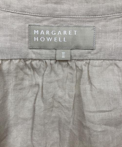 MARGARET HOWELL（マーガレットハウエル）MARGARET HOWELL (マーガレットハウエル) ノーカラーシャツ ベージュ サイズ:Ⅱ 未使用品の古着・服飾アイテム