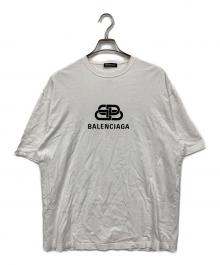 BALENCIAGA（バレンシアガ）の古着「BBロゴクールネックT」｜ホワイト