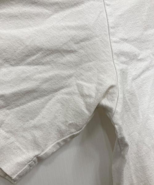BALENCIAGA（バレンシアガ）BALENCIAGA (バレンシアガ) BBロゴクールネックT ホワイト サイズ:Sの古着・服飾アイテム