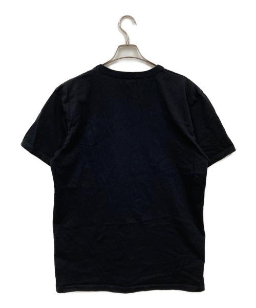 maison kitsune（メゾンキツネ）MAISON KITSUNE (メゾンキツネ) チラックスロゴ Tシャツ ブラック サイズ:XLの古着・服飾アイテム