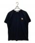 MAISON KITSUNE（メゾンキツネ）の古着「チラックスロゴ Tシャツ」｜ブラック