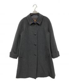 Burberry's（バーバリーズ）の古着「裏チェックアンゴラ混ステンカラーコート」｜グレー