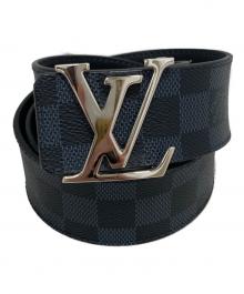 LOUIS VUITTON（ルイ ヴィトン）の古着「ダミエ コバルト サンチュール ベルト」｜ブラック
