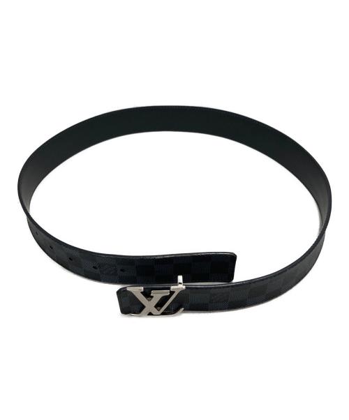 LOUIS VUITTON（ルイ ヴィトン）LOUIS VUITTON (ルイ ヴィトン) ダミエ コバルト サンチュール ベルト ブラック サイズ:85/34の古着・服飾アイテム