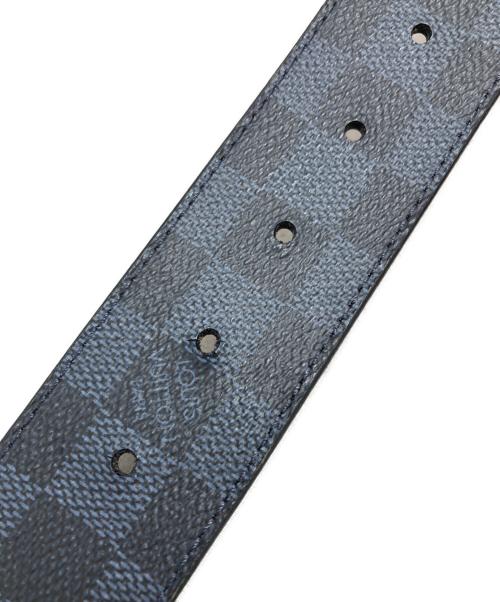 LOUIS VUITTON（ルイ ヴィトン）LOUIS VUITTON (ルイ ヴィトン) ダミエ コバルト サンチュール ベルト ブラック サイズ:85/34の古着・服飾アイテム