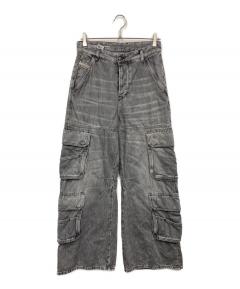 中古・古着通販】DIESEL (ディーゼル) d-sire cargo pants ブラック