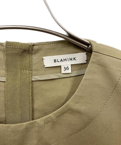BLAMINK（ブラミンク）BLAMINK (ブラミンク) ノースリーブワンピース ベージュ サイズ:36の古着・服飾アイテム