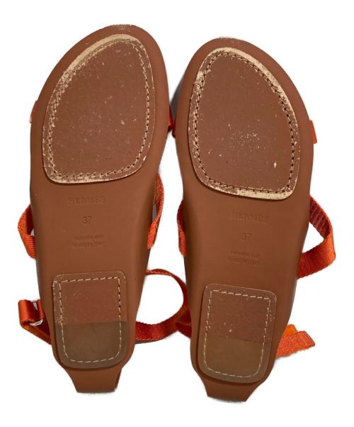 HERMES（エルメス）HERMES (エルメス) サンダル オレンジ サイズ:37の古着・服飾アイテム
