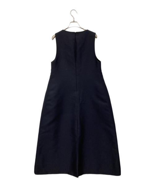 BLAMINK（ブラミンク）BLAMINK (ブラミンク) Uネック ノースリーブ ワンピース ネイビー サイズ:36の古着・服飾アイテム
