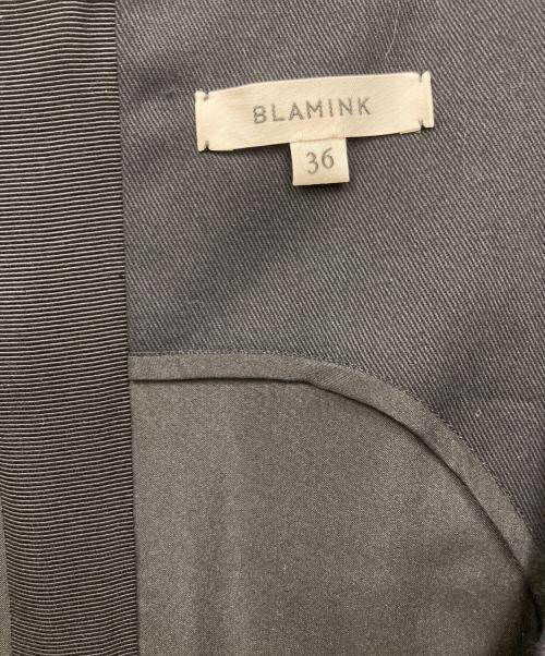 BLAMINK（ブラミンク）BLAMINK (ブラミンク) Uネック ノースリーブ ワンピース ネイビー サイズ:36の古着・服飾アイテム