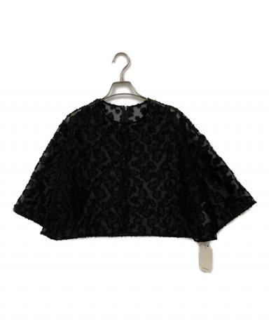中古・古着通販】LOHEN (ローヘン) SHEER JACQUARD CROPPED BLOUSE