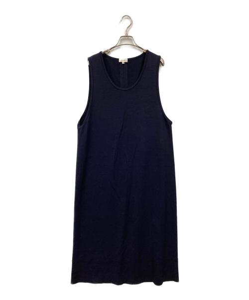 BLAMINK（ブラミンク）BLAMINK (ブラミンク) BLMK Uネックノースリーブワンピース ネイビー サイズ:36の古着・服飾アイテム