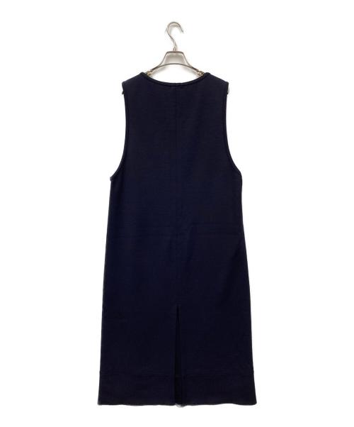 BLAMINK（ブラミンク）BLAMINK (ブラミンク) BLMK Uネックノースリーブワンピース ネイビー サイズ:36の古着・服飾アイテム