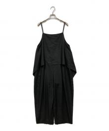 LOHEN（ローヘン）の古着「AYERED CAMI ALL IN ONE」｜ブラック