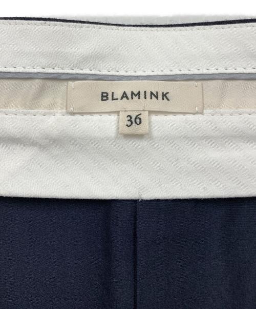 BLAMINK（ブラミンク）BLAMINK (ブラミンク) ウールタックタイトスカート ネイビー サイズ:36の古着・服飾アイテム