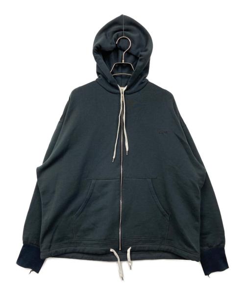 BLAMINK（ブラミンク）BLAMINK (ブラミンク) BLMK R コットンジップパーカー ネイビーの古着・服飾アイテム