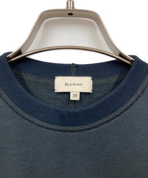 BLAMINK（ブラミンク）BLAMINK (ブラミンク) BLMK R クルーネックノースリーブ ネイビー サイズ:36の古着・服飾アイテム
