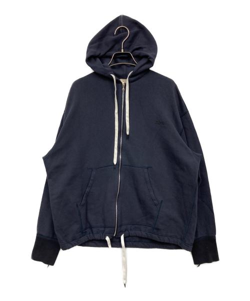BLAMINK（ブラミンク）BLAMINK (ブラミンク) コットンジップパーカー ネイビーの古着・服飾アイテム