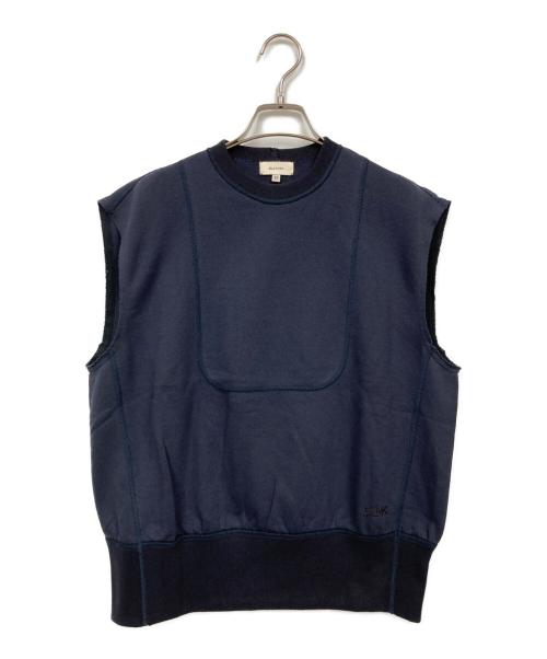 BLAMINK（ブラミンク）BLAMINK (ブラミンク) クルーネックノースリーブ ネイビー サイズ:36の古着・服飾アイテム