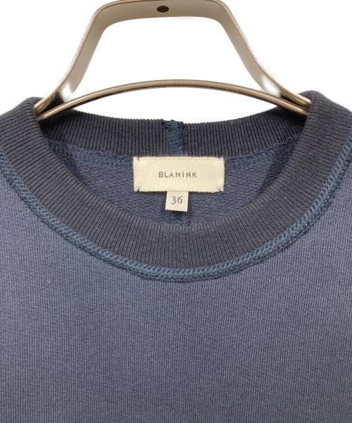BLAMINK（ブラミンク）BLAMINK (ブラミンク) クルーネックノースリーブ ネイビー サイズ:36の古着・服飾アイテム