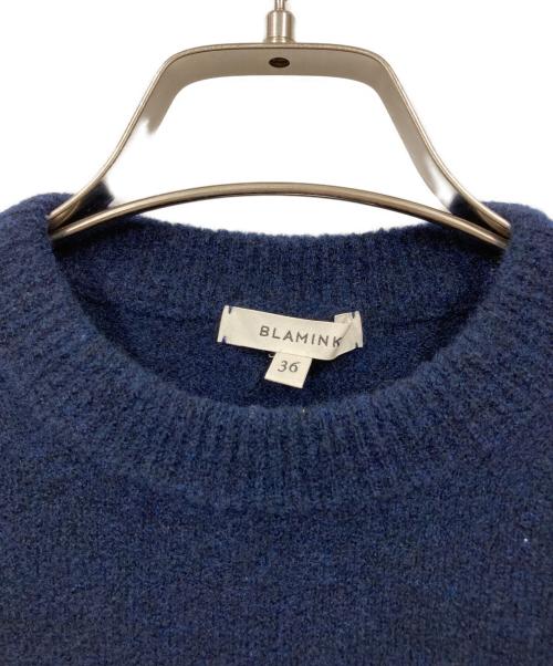 BLAMINK（ブラミンク）BLAMINK (ブラミンク) ニット ネイビー サイズ:36の古着・服飾アイテム