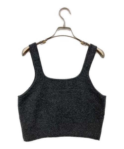 elegancese（エレガンセーゼ）elegancese (エレガンセーゼ) ニットビスチェ グレー サイズ:表記無しの古着・服飾アイテム