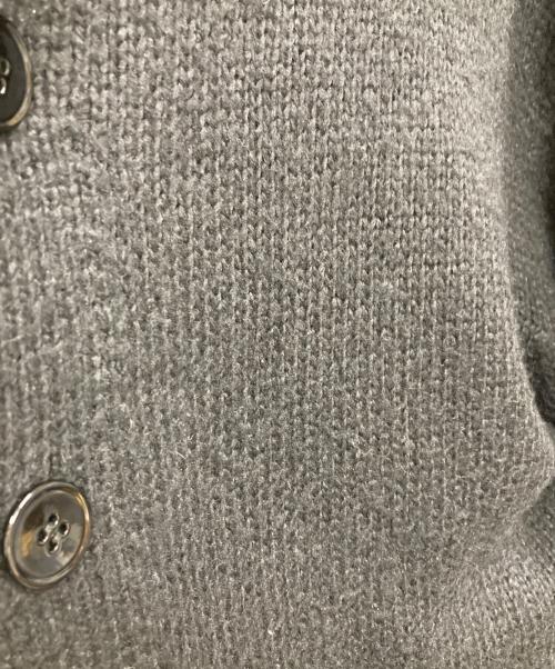 BLAMINK（ブラミンク）BLAMINK (ブラミンク) シルク100%5Gクルーネックカーディガン ブラック サイズ:36の古着・服飾アイテム