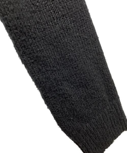 BLAMINK（ブラミンク）BLAMINK (ブラミンク) シルク100%5Gクルーネックカーディガン ブラック サイズ:36の古着・服飾アイテム