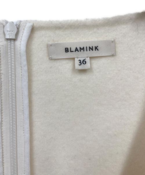 BLAMINK（ブラミンク）BLAMINK (ブラミンク) ダブルフェイスノースリーブブラウス アイボリー サイズ:36の古着・服飾アイテム