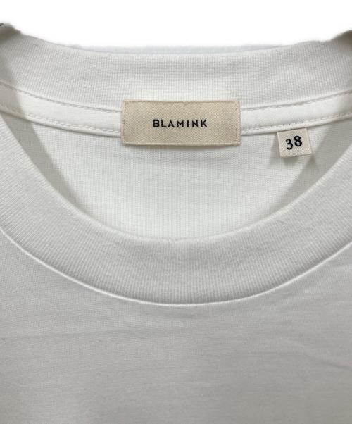 BLAMINK（ブラミンク）BLAMINK (ブラミンク) ロゴ刺繍Ｔシャツ ホワイト サイズ:38の古着・服飾アイテム