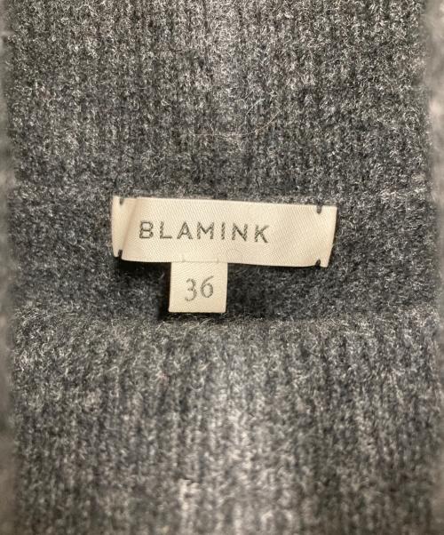 BLAMINK（ブラミンク）BLAMINK (ブラミンク) カシミヤ12Gクルーネックロングスリーブニット グレー サイズ:36の古着・服飾アイテム