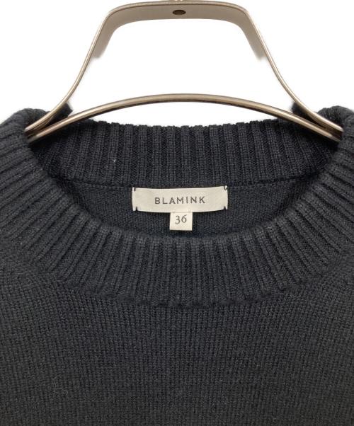 BLAMINK（ブラミンク）BLAMINK (ブラミンク) カシミヤシルクニット ブラック サイズ:36の古着・服飾アイテム