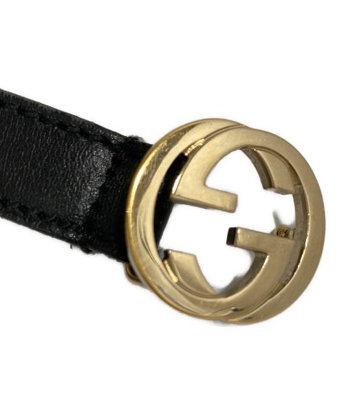 GUCCI（グッチ）GUCCI (グッチ) インターロッキングG ベルト ブラックの古着・服飾アイテム