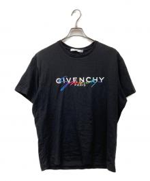 GIVENCHY（ジバンシィ）の古着「レインボー シグネチャ ロゴTシャツ」｜ブラック
