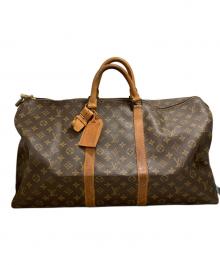 LOUIS VUITTON（ルイ ヴィトン）の古着「トラベルバッグ(キーポル55)」｜ブラウン