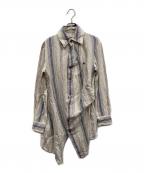 Vivienne Westwood manヴィヴィアン ウェストウッド マン）の古着「リネン変形シャツ」｜ベージュ