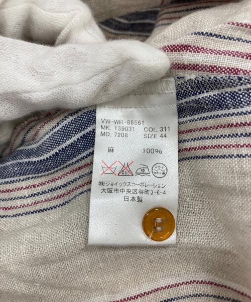 Vivienne Westwood man（ヴィヴィアン ウェストウッド マン）Vivienne Westwood man (ヴィヴィアン ウェストウッド マン) リネン変形シャツ ベージュ サイズ:44の古着・服飾アイテム