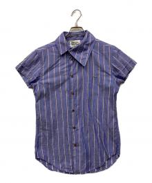 Vivienne Westwood man（ヴィヴィアン ウェストウッド マン）の古着「オーブデザイン半袖シャツ」｜ブルー