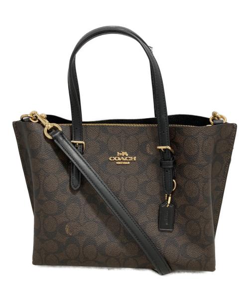 COACH（コーチ）COACH (コーチ) モリー トート 25・シグネチャー キャンバス ブラウンの古着・服飾アイテム