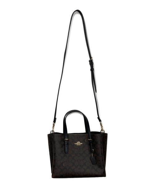 COACH（コーチ）COACH (コーチ) モリー トート 25・シグネチャー キャンバス ブラウンの古着・服飾アイテム