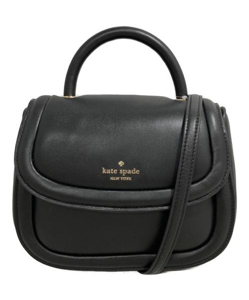 Kate Spade（ケイトスペード）Kate Spade (ケイトスペード) パフィートップハンドルクロスボディ ブラックの古着・服飾アイテム